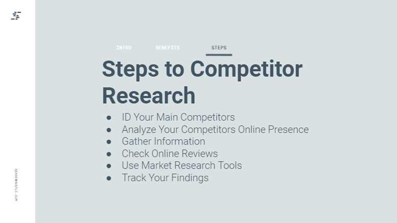 Steps to Competitor Research