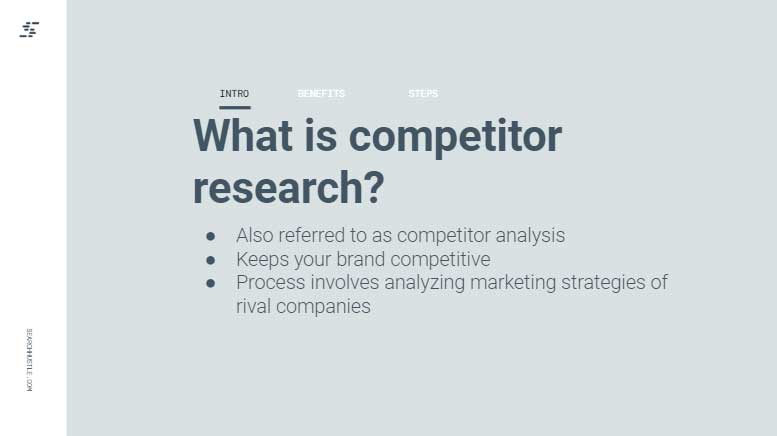 What is competitor research