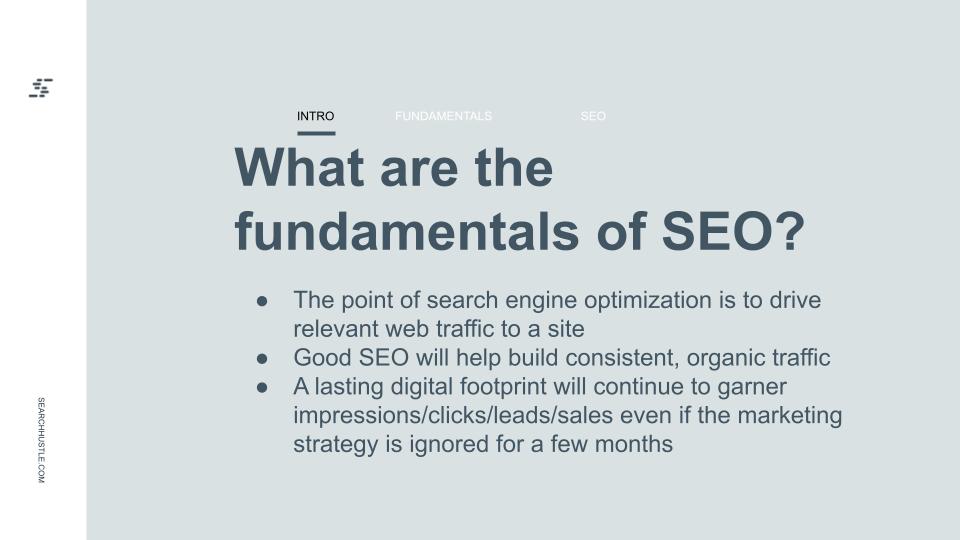 What are the fundamentals of SEO