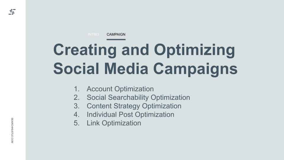 creating and optimizing social media campaigns list