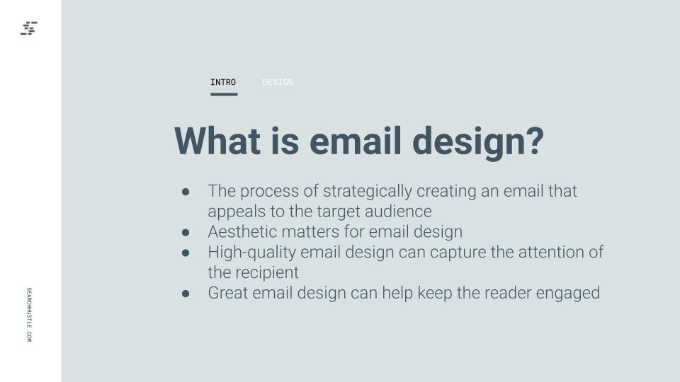 what is email design