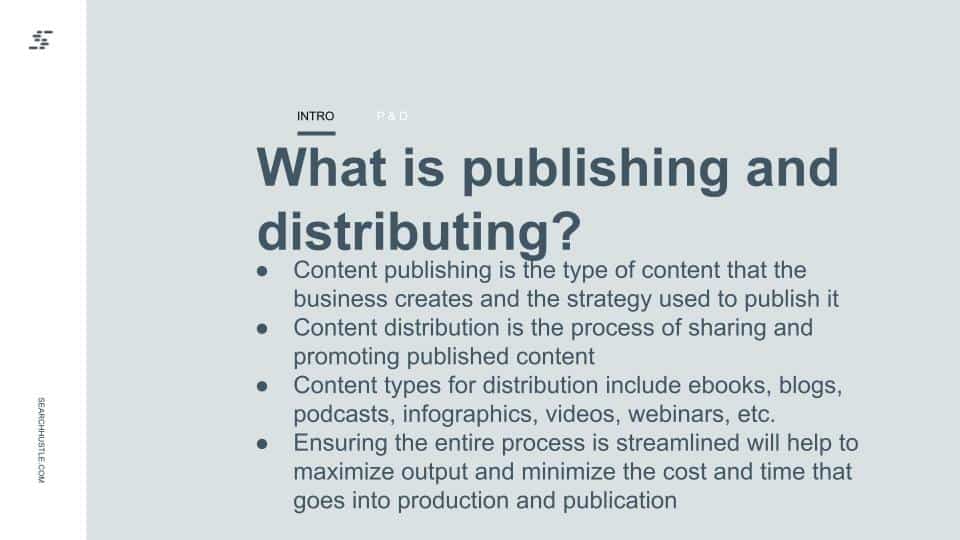 what is publishing and distributing
