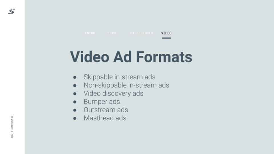video ad formats