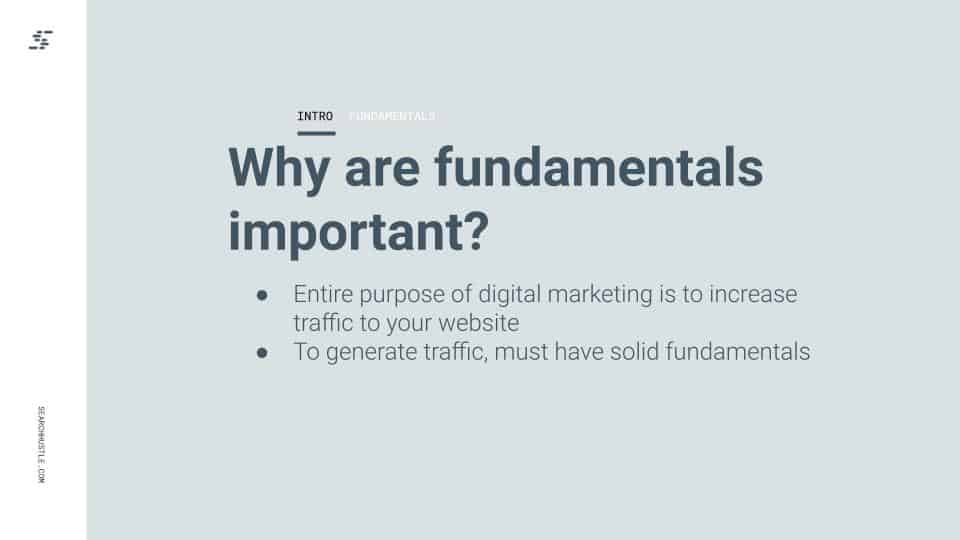 why are fundamentals important