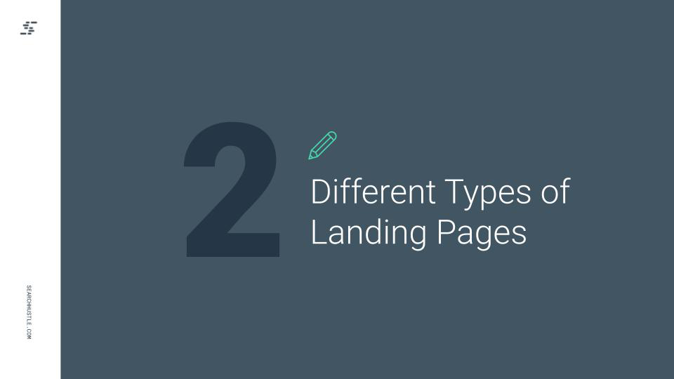 Different Types of Landing Pages