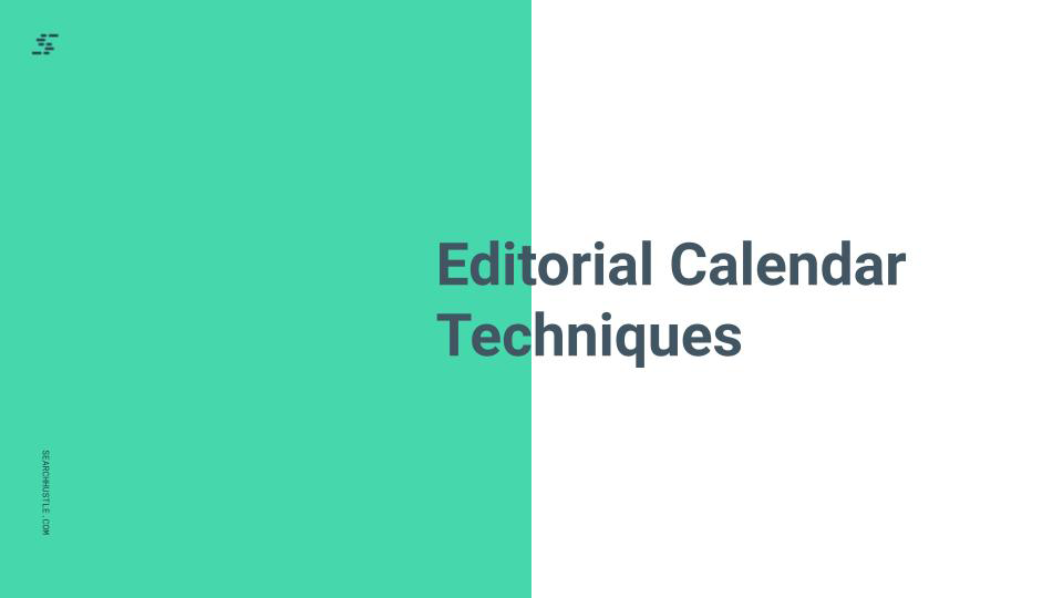 Editorial Calendar Techniques