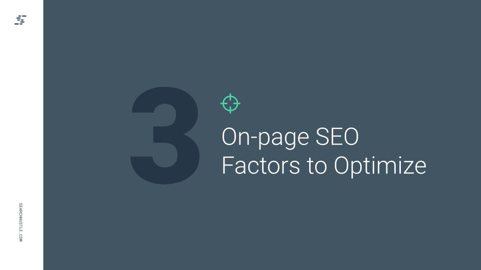 On page SEO Factors to Optimize