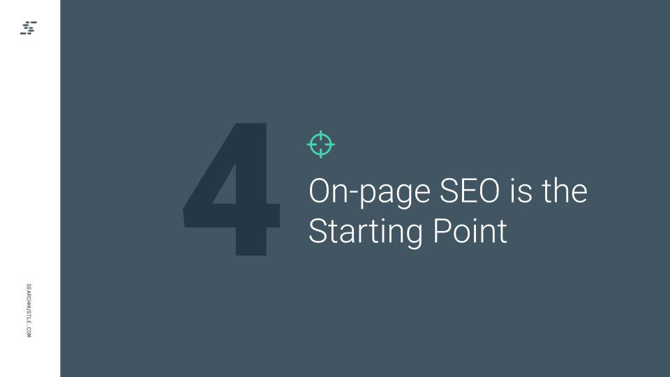 On page SEO is the Starting Point