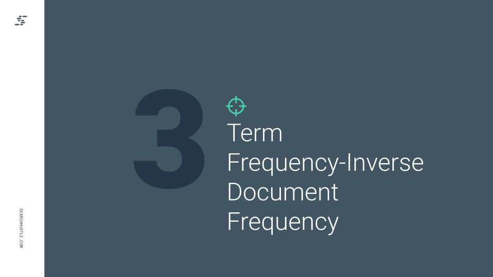 Search Hustle Term Frequency Inverse Document Frequency