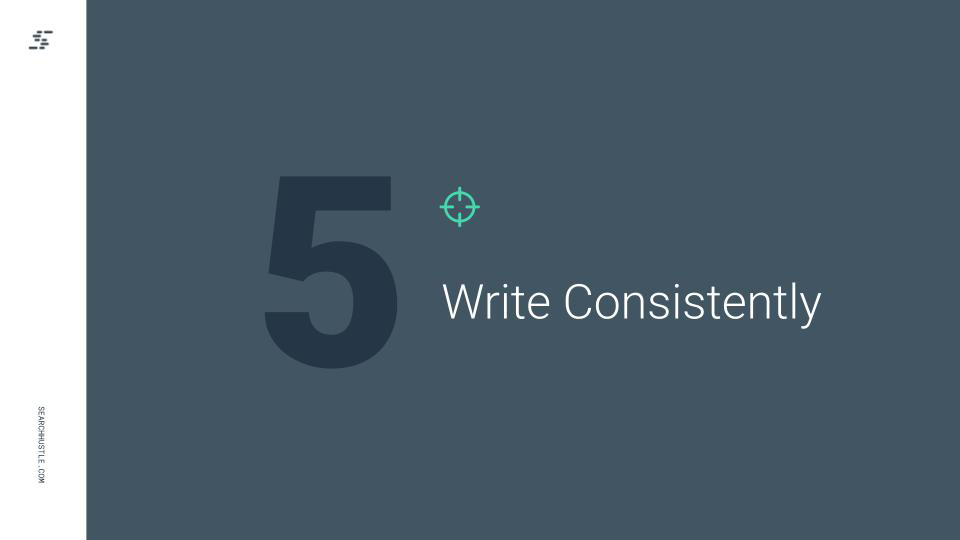 Write Consistently