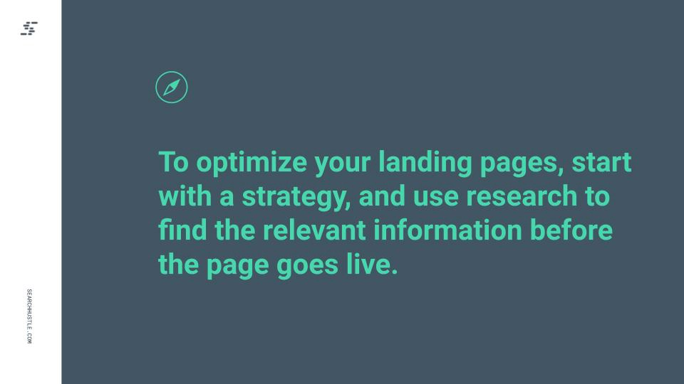 optimize your landing pages